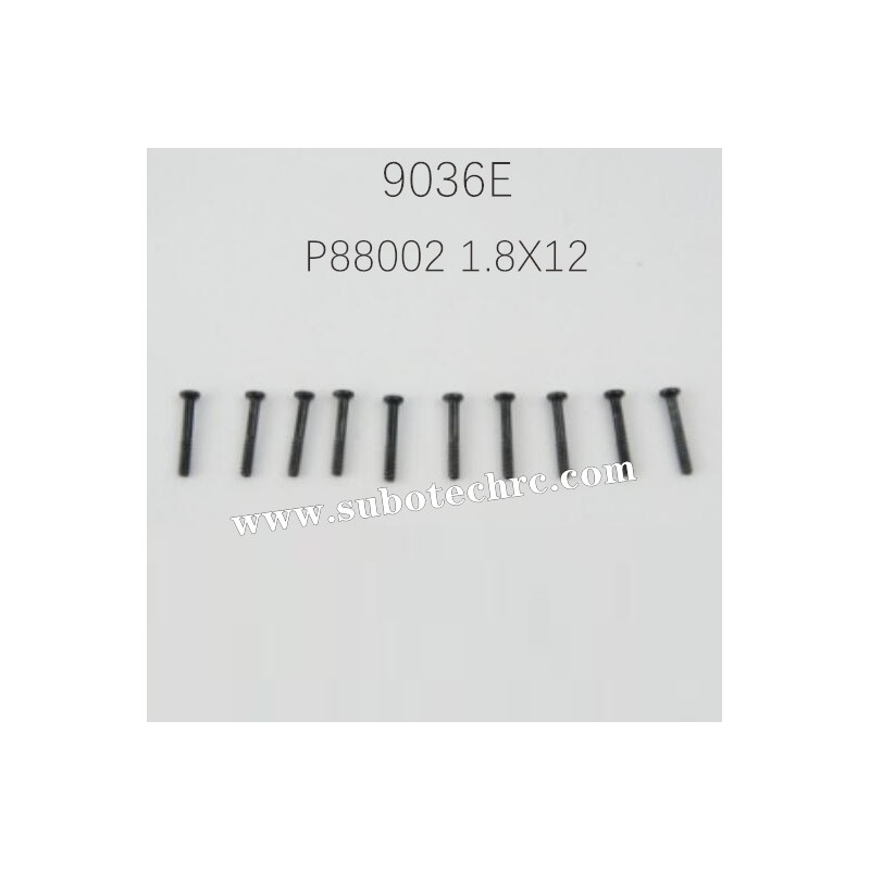 ENOZE 9306E 1/18 Parts 1.8X12 Round Head Screw P88002