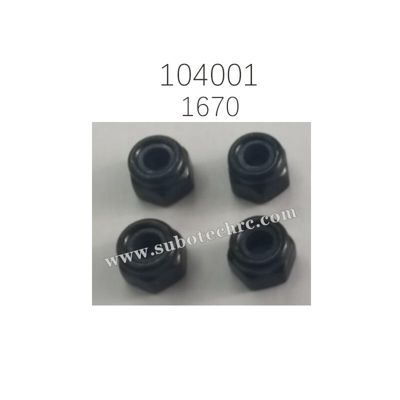 M3 Lock nut 1670 Parts for WL-TECH XK 104001