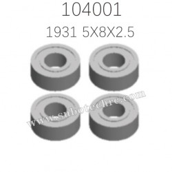 Bearing 5X8X2.5 1931 Parts for WL-TECH XK 104001 RC Truck