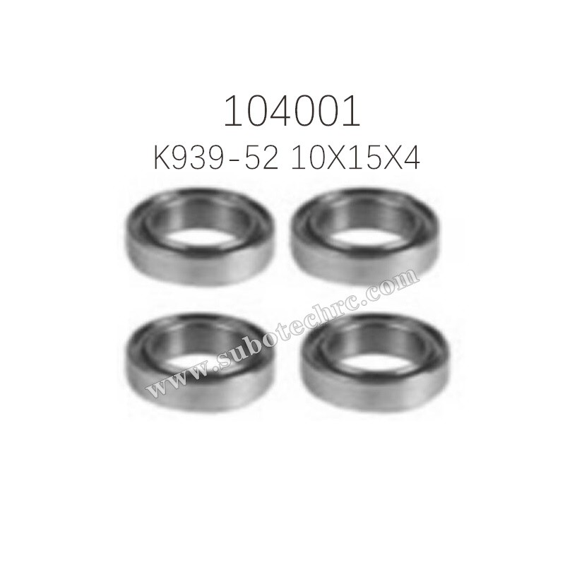 Rolling Bearing 10X15X4 K939-52 Parts for WL-TECH XK 104001 RC Truck