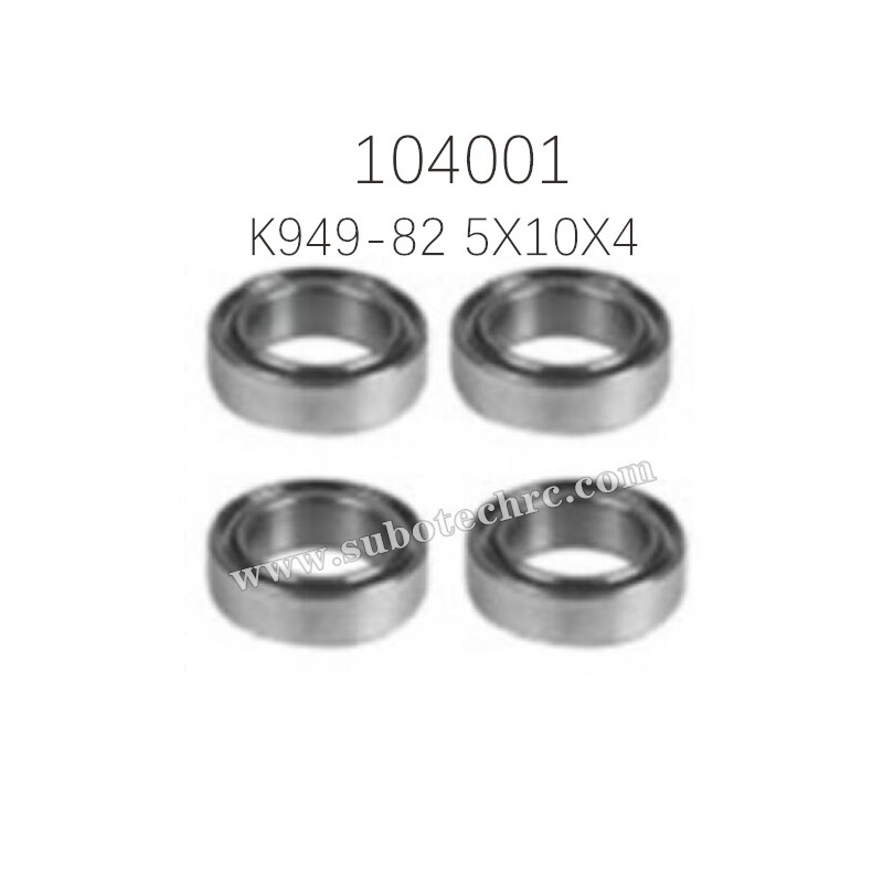 Rolling Bearing 5X10X4 K949-82 Parts for WL-TECH XK 104001 RC Truck