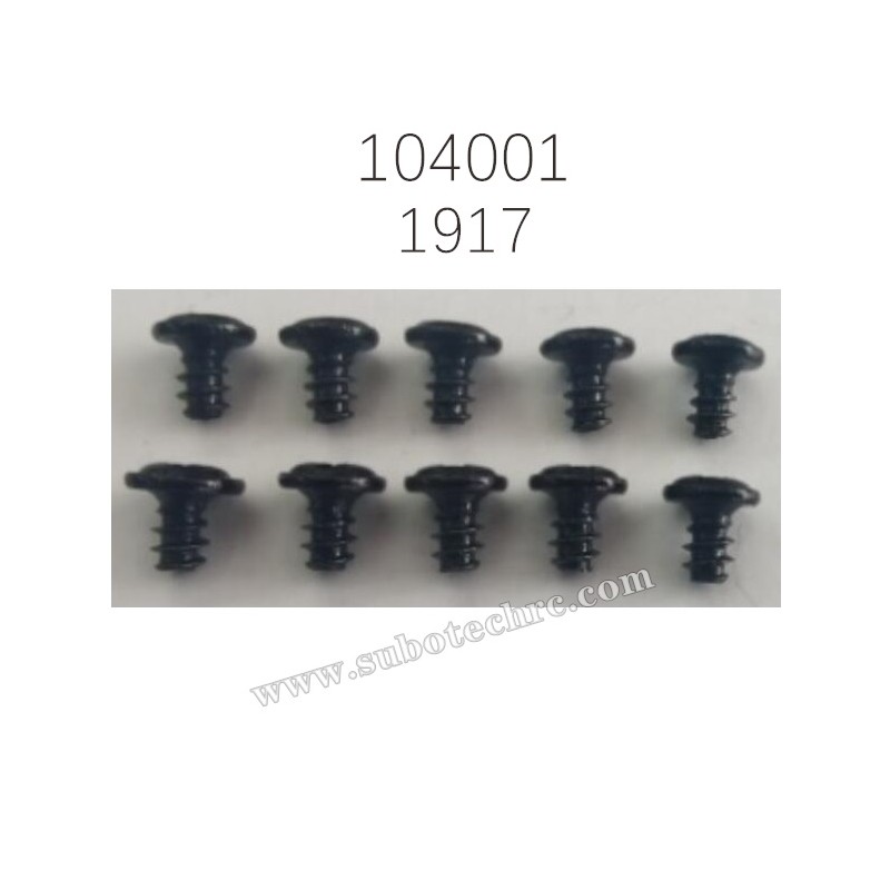 1917 Self-tapping Screws with round head 2.6X4PWB5 Parts for WL-TECH XK 104001