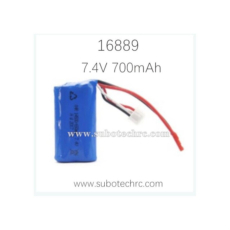 HAIBOXING 16889 Parts 7.4V 700mAh Li-Ion Battery JST Plug M16037