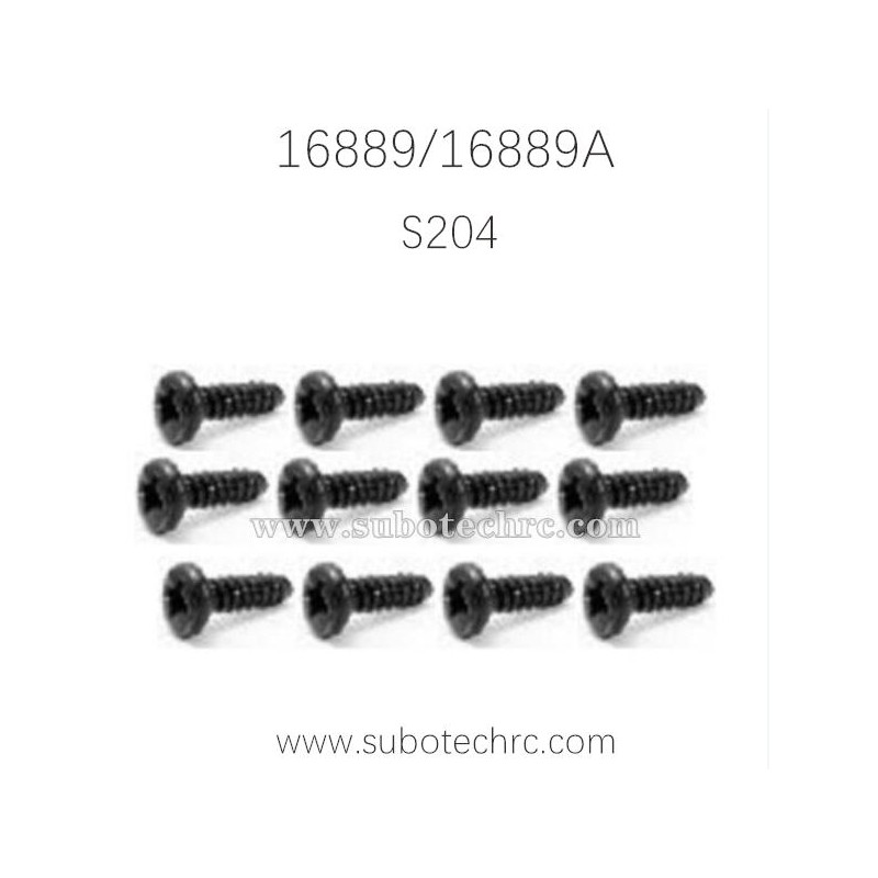 HAIBOXING 16889 Parts Pan Head Self Tapping Screws S204