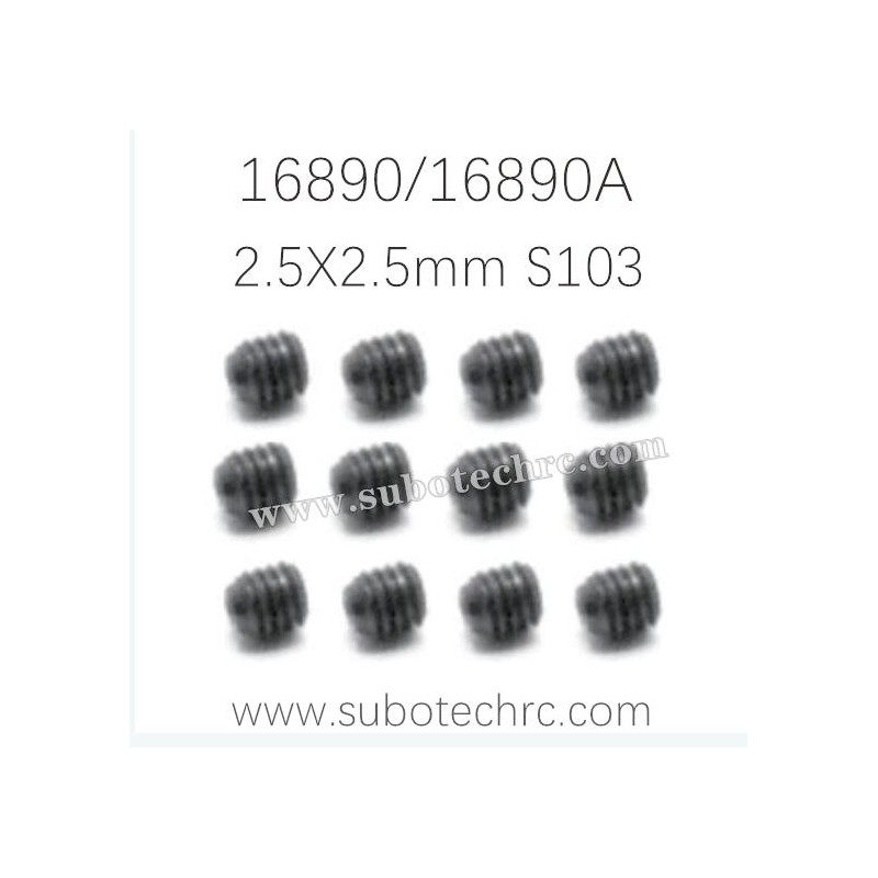 HAIBOXING 16890 16890A Destroyer Parts Screw 2.5X2.5mm S103