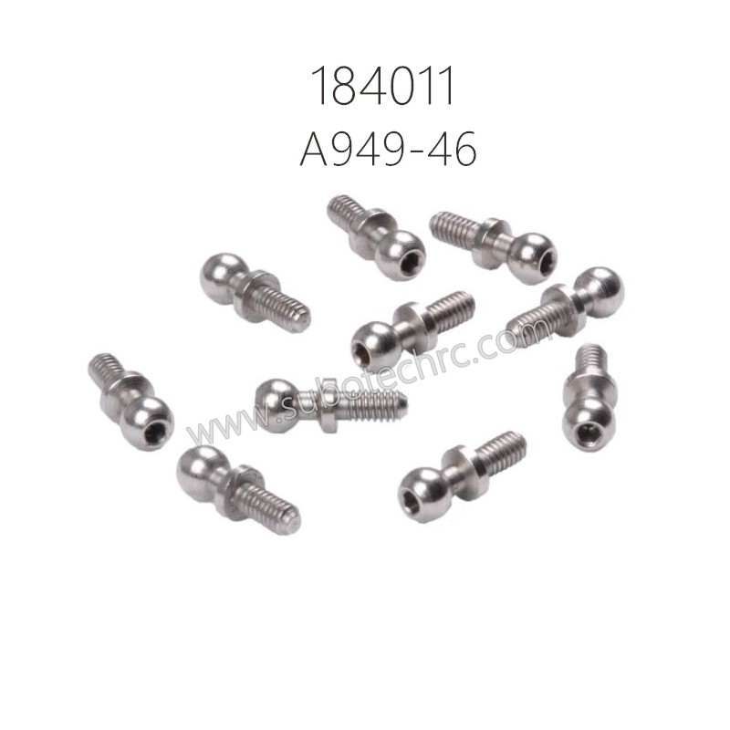 A949-46 4x10.8 Ball Head Screw for WLTOYS 184011