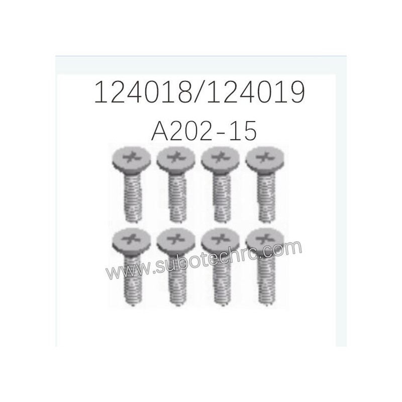 WLTOYS 124018 124019 Parts A202-15 Cross flat head screw 2X8KB