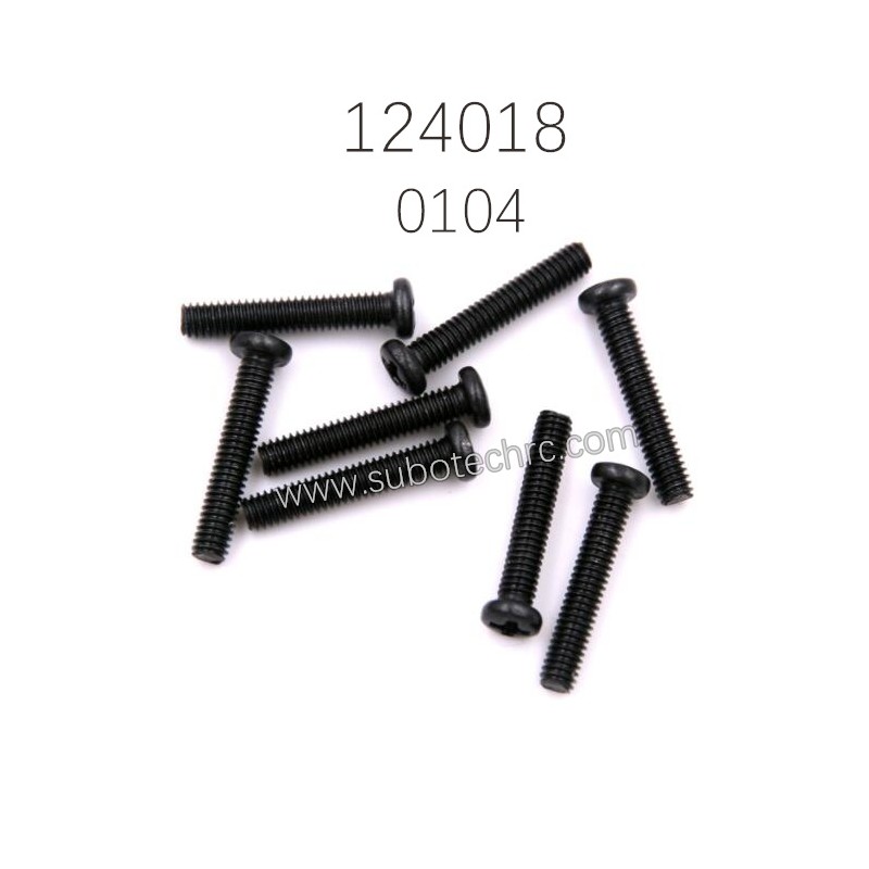 WLTOYS 124018 Parts 0104 Cross Pan Head Screw Group