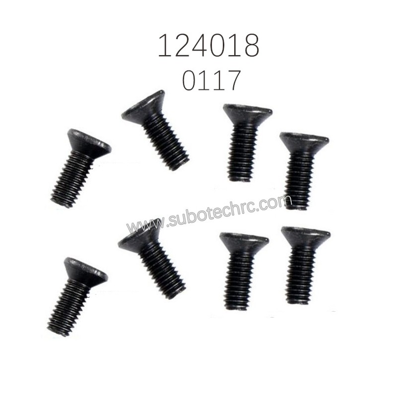 WLTOYS 124018 Parts 0117 Cross flat head screw