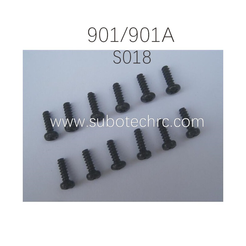 HAIBOXING 901 Parts Round Head Self Tapping Screw S018, HBX 901A