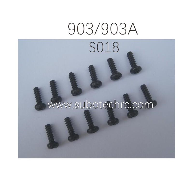 Round Head Self Tapping Screw S018 Parts for HAIBOXING 903 903A