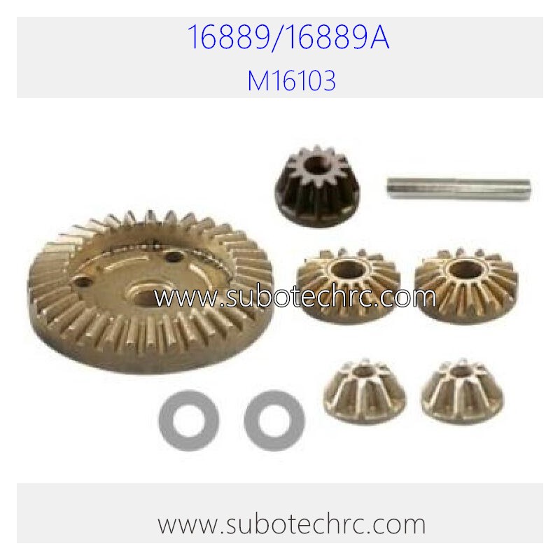 HAIBOXING 16890A Upgrade Metal Diff. Gears+Diff. Pinions+Drive Gear M16103