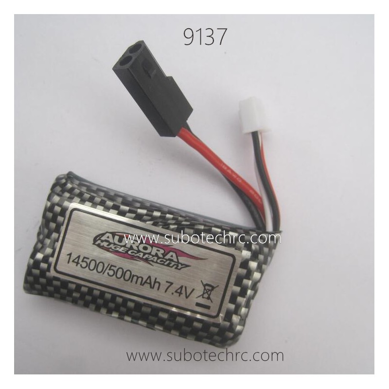 XINLEHONG 9137 Parts Battery 7.4V 500mAh 30-DJ02 Black Plug