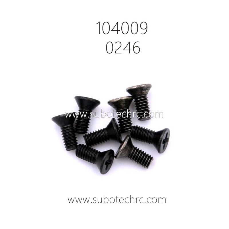 WLTOYS 104009 RC Car Parts 0246 2.5x6KM Cross countersunk head screws