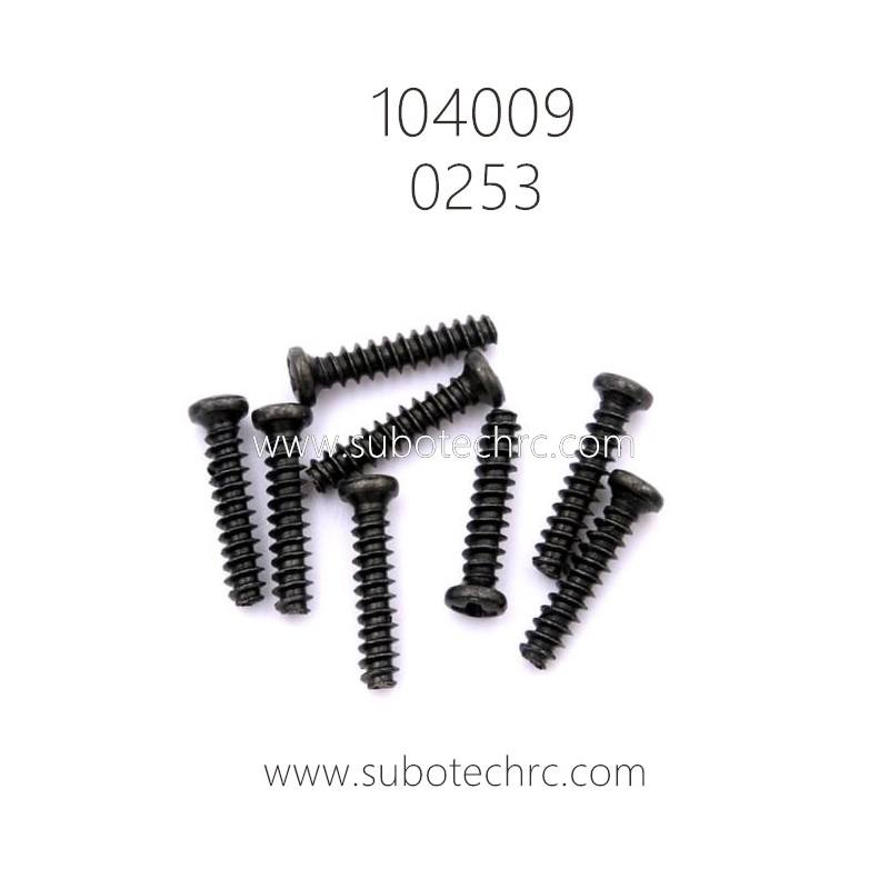 WLTOYS 104009 RC Car Parts 0253 Round Head Screws 2.6X12PB