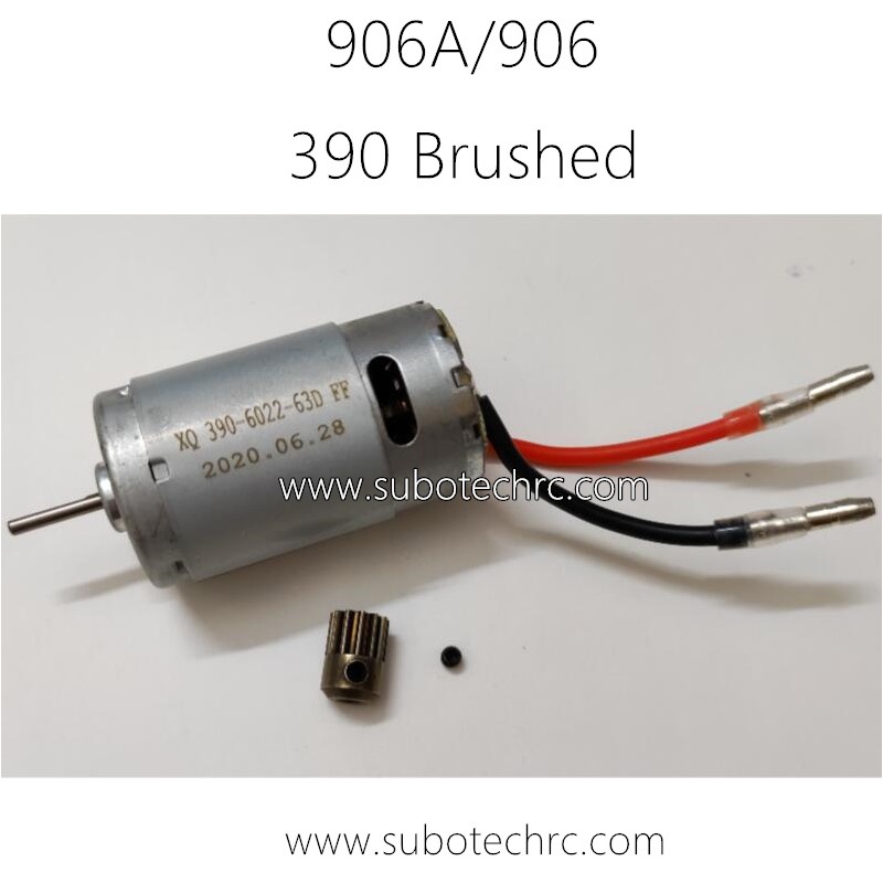 HBX 906A 906 RC Car Parts 390 Brushed Motor 90125+Motor Gear 90128