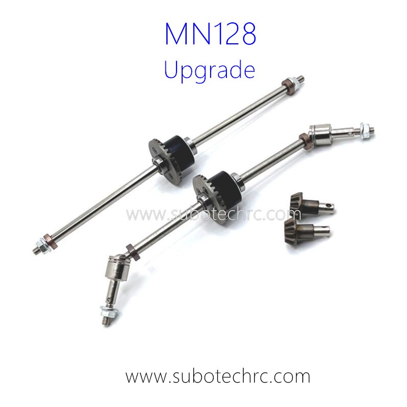 MNMODEL MN128 Upgrade Parts Rear and Front Axle Shaft kit