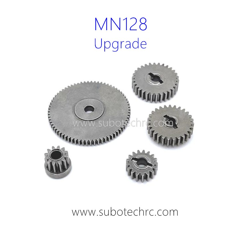 MNMODEL MN128 RC Car Upgrade Parts Central Rear Gearbox Gear Kit